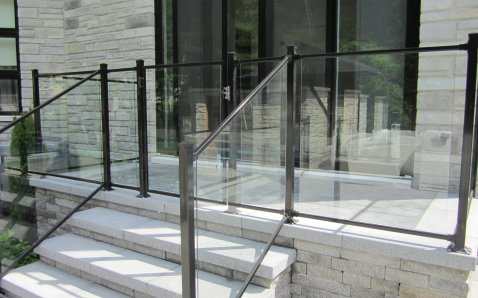 6mm glass with frame - Glass Ramps & Fences