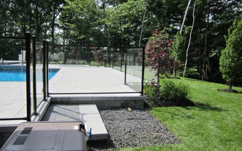 6mm glass with frame - Glass Ramps & Fences