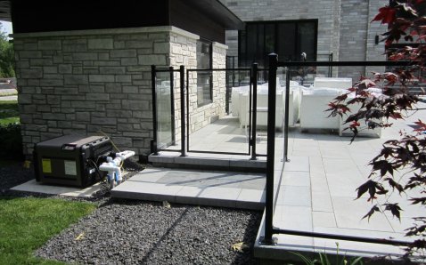 6mm glass with frame - Glass Ramps & Fences