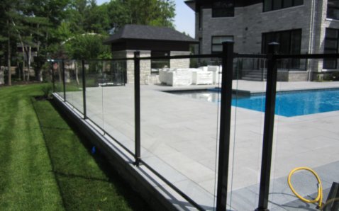 6mm glass with frame - Glass Ramps & Fences