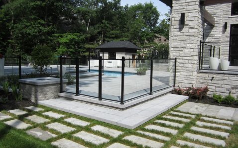 6mm glass with frame - Glass Ramps & Fences