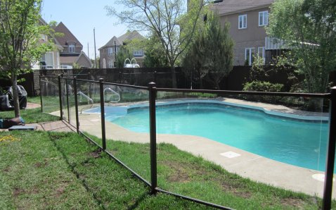 6mm glass with frame - Glass Ramps & Fences