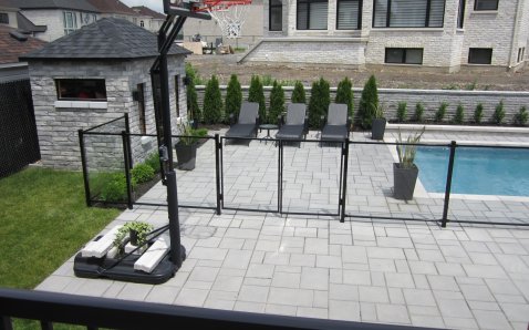 6mm glass with frame - Glass Ramps & Fences