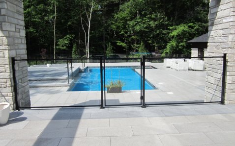 6mm glass with frame - Glass Ramps & Fences